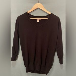 Banana Republic Black Long Sleeve Sweater - Small